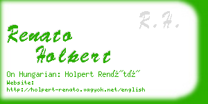 renato holpert business card